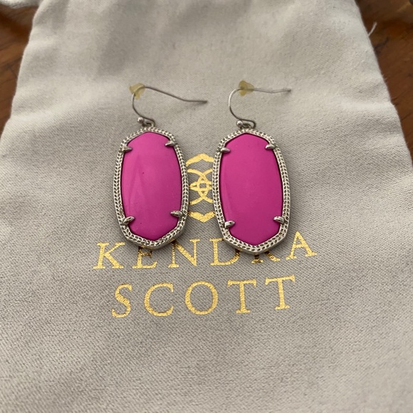 Kendra Scott Elle earrings pink/silver